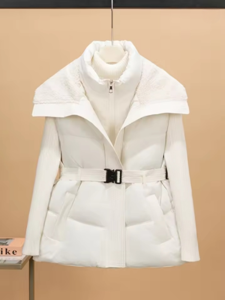 Puffer Vest Fashion Women - เสื้อกั๊กผ้าฝ้ายบุนวมสำหรับผู้หญิงแบบใหม่ หนา อุ่น สำหรับฤดูหนาว มีฮู้ด ไม่มีแขน