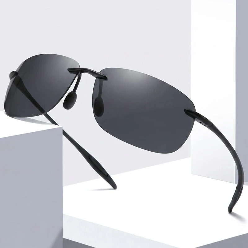 Women'S Fashion Eyeglasses - แว่นกันแดดโพลาไรซ์ TR90 รุ่นใหม่สำหรับผู้ชายและผู้หญิง ไร้กรอบ เหมาะสำหรับขับรถ ตกปลา