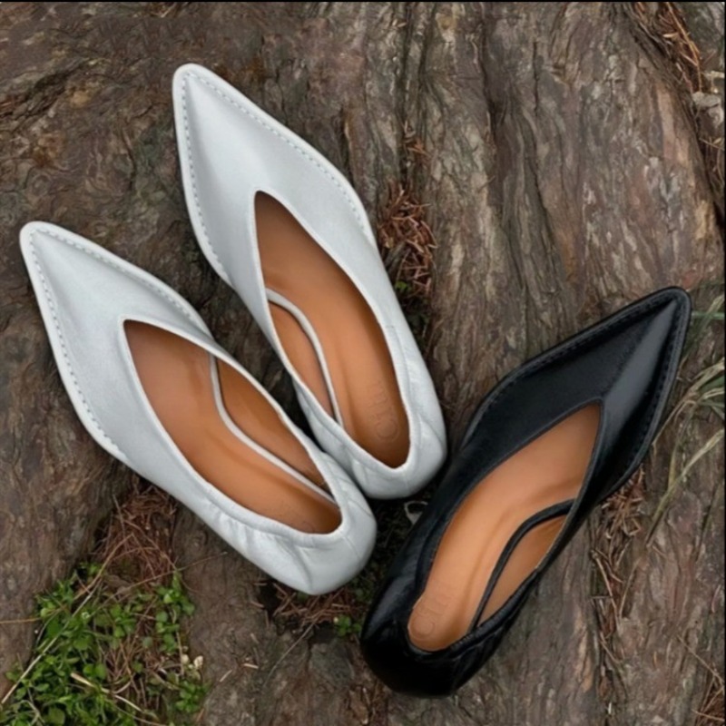 Women'S Fashion Summer 2025 - 2025 ใหม่ Pointed Toe รองเท้าเดี่ยวผู้หญิงฤดูร้อนใหม่ตื้น SLIP-ON