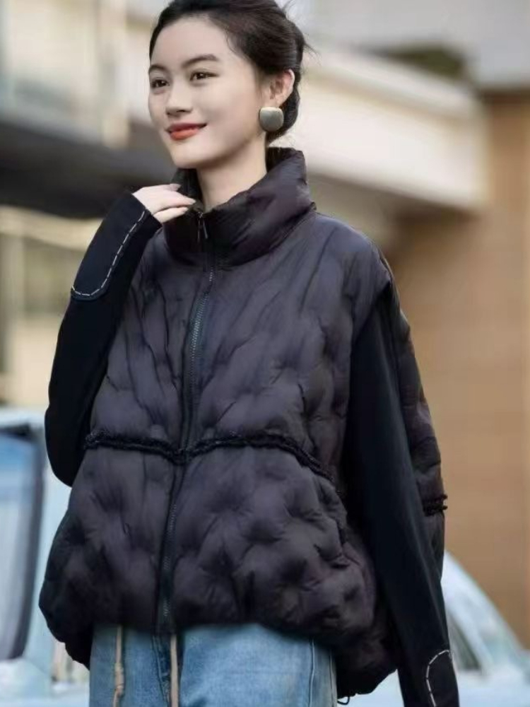 Puffer Vest Fashion Women - เสื้อกั๊กแฟชั่นสไตล์ Y2K สำหรับผู้หญิง ฤดูหนาว คอปกหลวม สไตล์เกาหลี