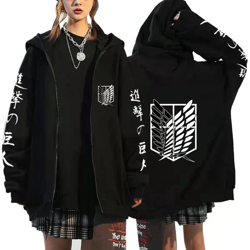 Women'S Fashion Zip Up Hoodies - เสื้อฮู้ดซิปอนิเมะ เสื้อคลุมกีฬา ชุดกีฬา ชุดคอสเพลย์ ชุดกีฬาผู้หญิง เสื้อฮู้ดฤดูใบไม้ร่วง