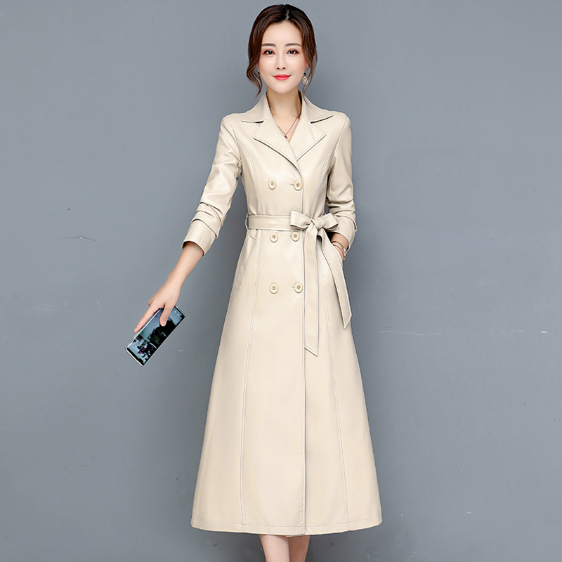 Women'S Fashion Leather Jacket - M-7XL ใหม่ ผู้หญิง เสื้อหนังแกะ ฤดูใบไม้ผลิ ฤดูใบไม้ร่วง