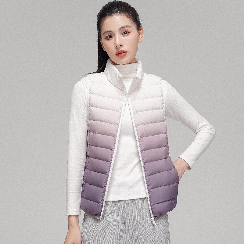 แฟชั่น Gradient Ultra Light Do - Puffer Vest Fashion Women บทวิจารณ์และราคา