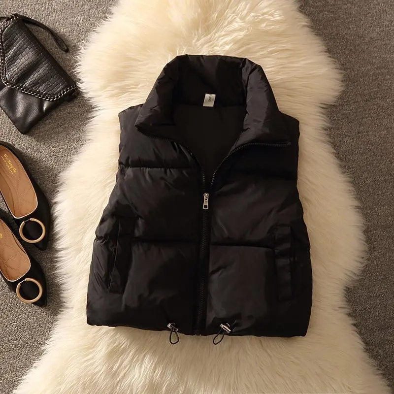 ผู้หญิงเบาะปักเป้าเสื้อกั๊กเสื - Puffer Vest Fashion Women บทวิจารณ์และราคา