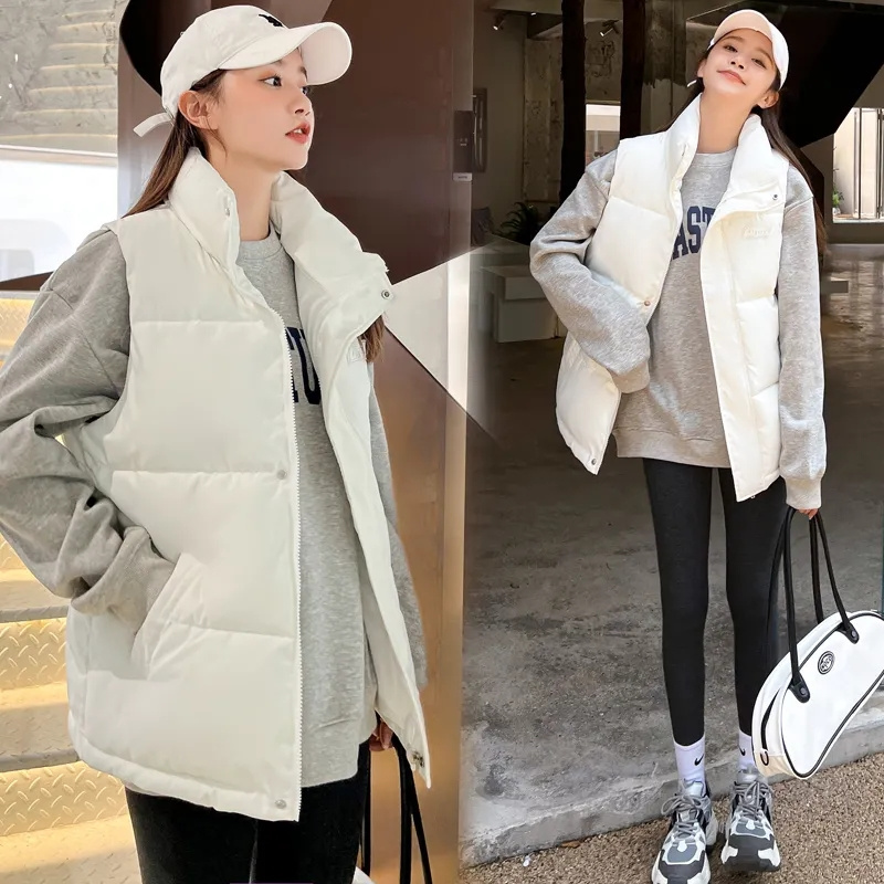 ฤดูใบไม้ร่วงฤดูหนาว WARM Cropp - Puffer Vest Fashion Women บทวิจารณ์และราคา
