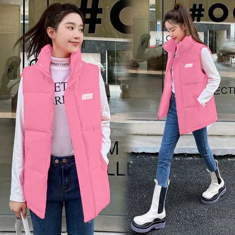 ฤดูใบไม้ร่วงฤดูหนาว WARM Cropp - Puffer Vest Fashion Women บทวิจารณ์และราคา