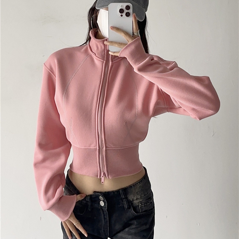 เสื้อฮู้ดดี้ครอปสำหรับผู้หญิง  - Women'S Fashion Zip Up Hoodies บทวิจารณ์และราคา