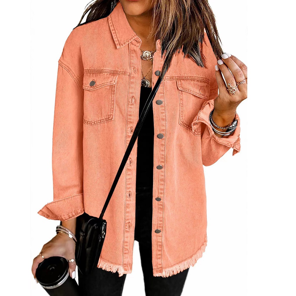 ล้าง DENIM แจ็คเก็ตผู้หญิงฤดูใ - Women'S Fashion Denim Jacket บทวิจารณ์และราคา