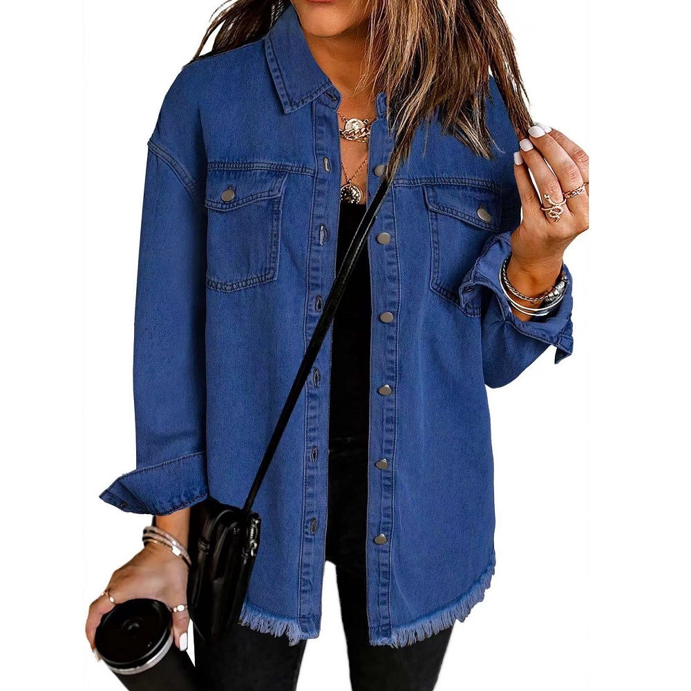 ล้าง DENIM แจ็คเก็ตผู้หญิงฤดูใ - Women'S Fashion Denim Jacket บทวิจารณ์และราคา