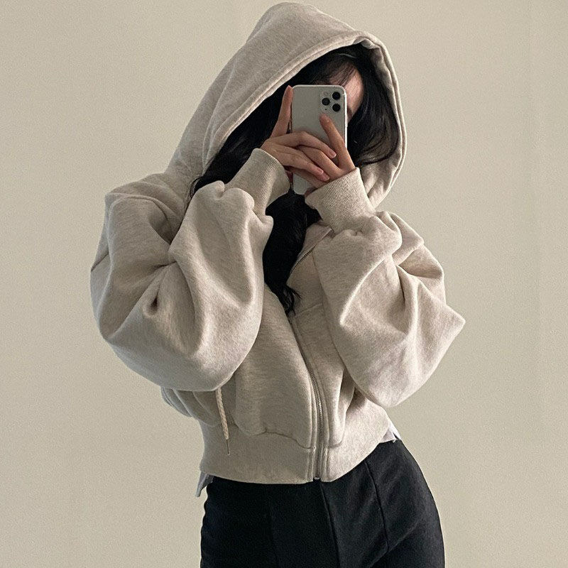 เสื้อฮู้ดซิปแฟชั่นผู้หญิง แขนย - Women'S Fashion Zip Up Hoodies บทวิจารณ์และราคา