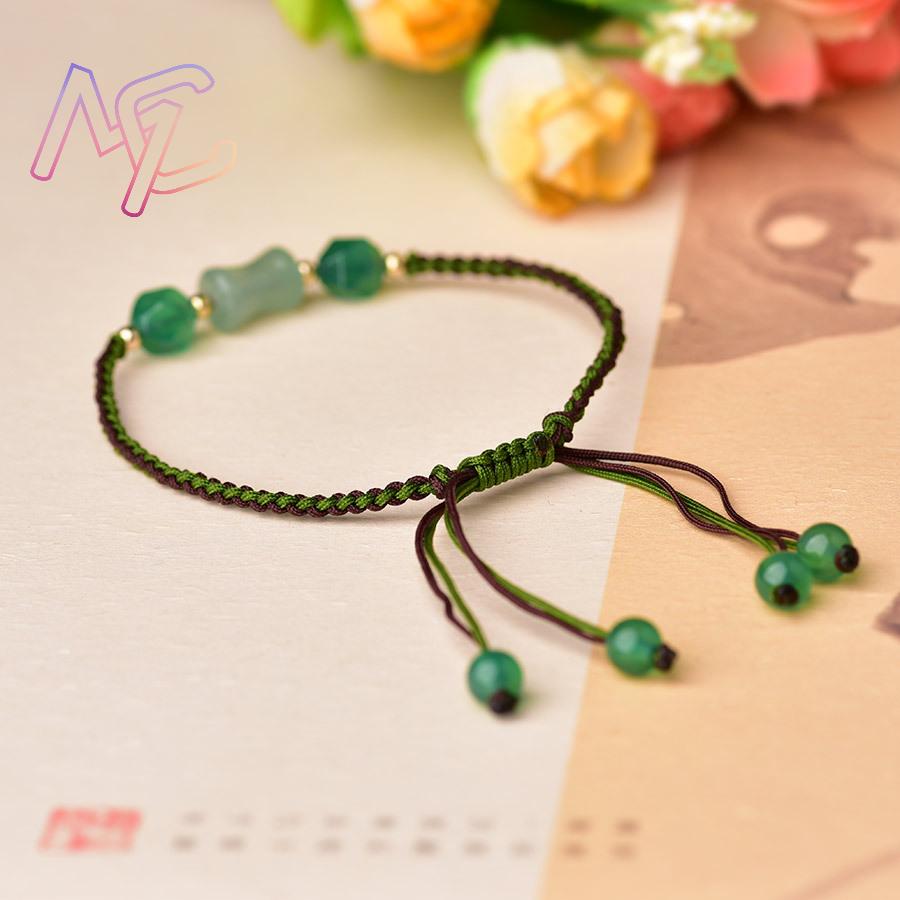 สร้อยข้อมือลูกปัดหยกธรรมชาติสี - Women Fashion Designers บทวิจารณ์และราคา