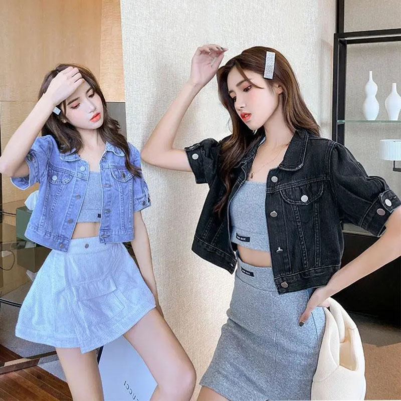 Lucyever เสื้อแจ็กเก็ตยีนส์ครอ - Women'S Fashion Denim Jacket บทวิจารณ์และราคา