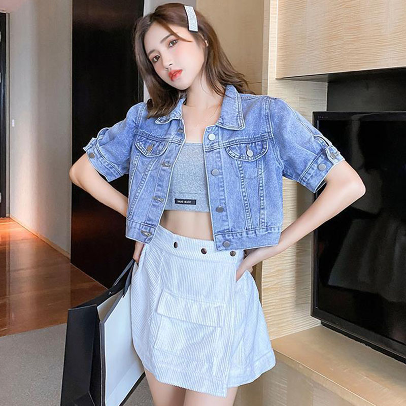 Lucyever เสื้อแจ็กเก็ตยีนส์ครอ - Women'S Fashion Denim Jacket บทวิจารณ์และราคา