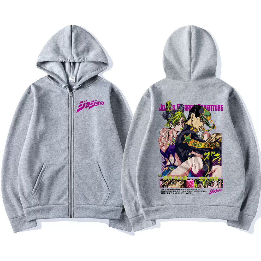 เสื้อฮู้ดซิปอนิเมะ Jojo's Biza - Women'S Fashion Zip Up Hoodies บทวิจารณ์และราคา