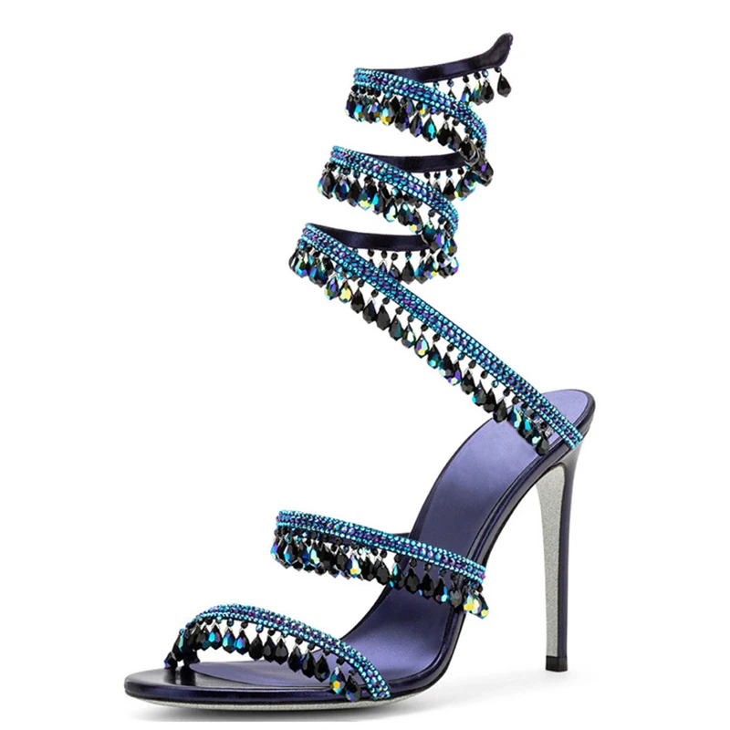 จี้คริสตัลข้อเท้างูรองเท้าแตะเ - Women'S Fashion Summer 2025 บทวิจารณ์และราคา