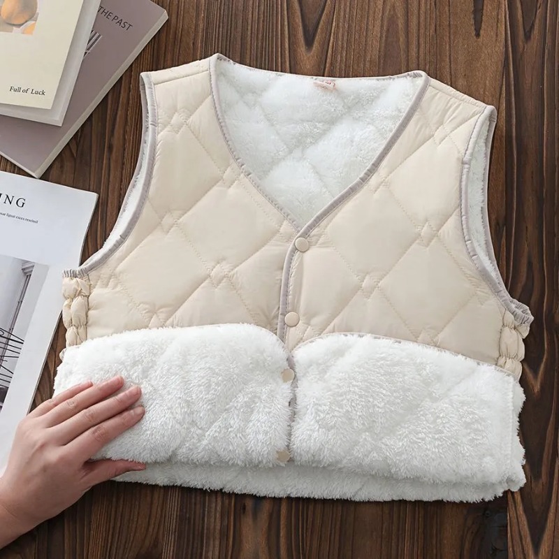 เสื้อคาร์ดิแกนแขนกุดคอวีแบบวิน - Puffer Vest Fashion Women บทวิจารณ์และราคา