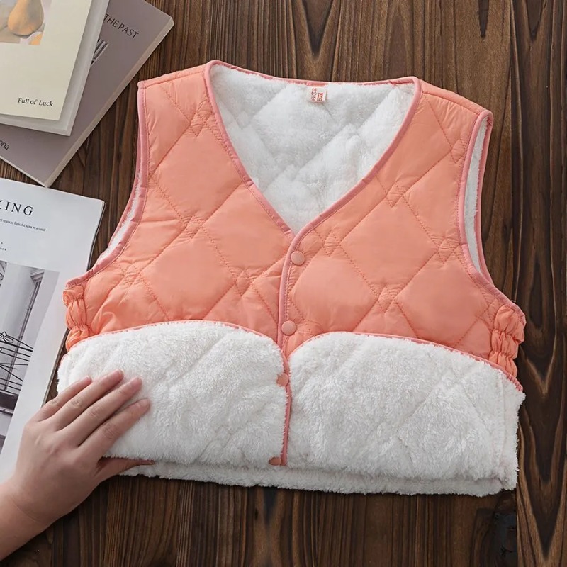 เสื้อคาร์ดิแกนแขนกุดคอวีแบบวิน - Puffer Vest Fashion Women บทวิจารณ์และราคา