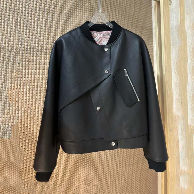 เสื้อแจ็คเก็ตหนังแท้ 2026 เสื้ - Women'S Fashion Leather Jacket บทวิจารณ์และราคา