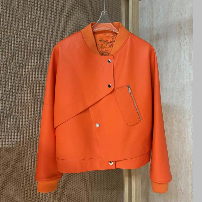 เสื้อแจ็คเก็ตหนังแท้ 2026 เสื้ - Women'S Fashion Leather Jacket บทวิจารณ์และราคา