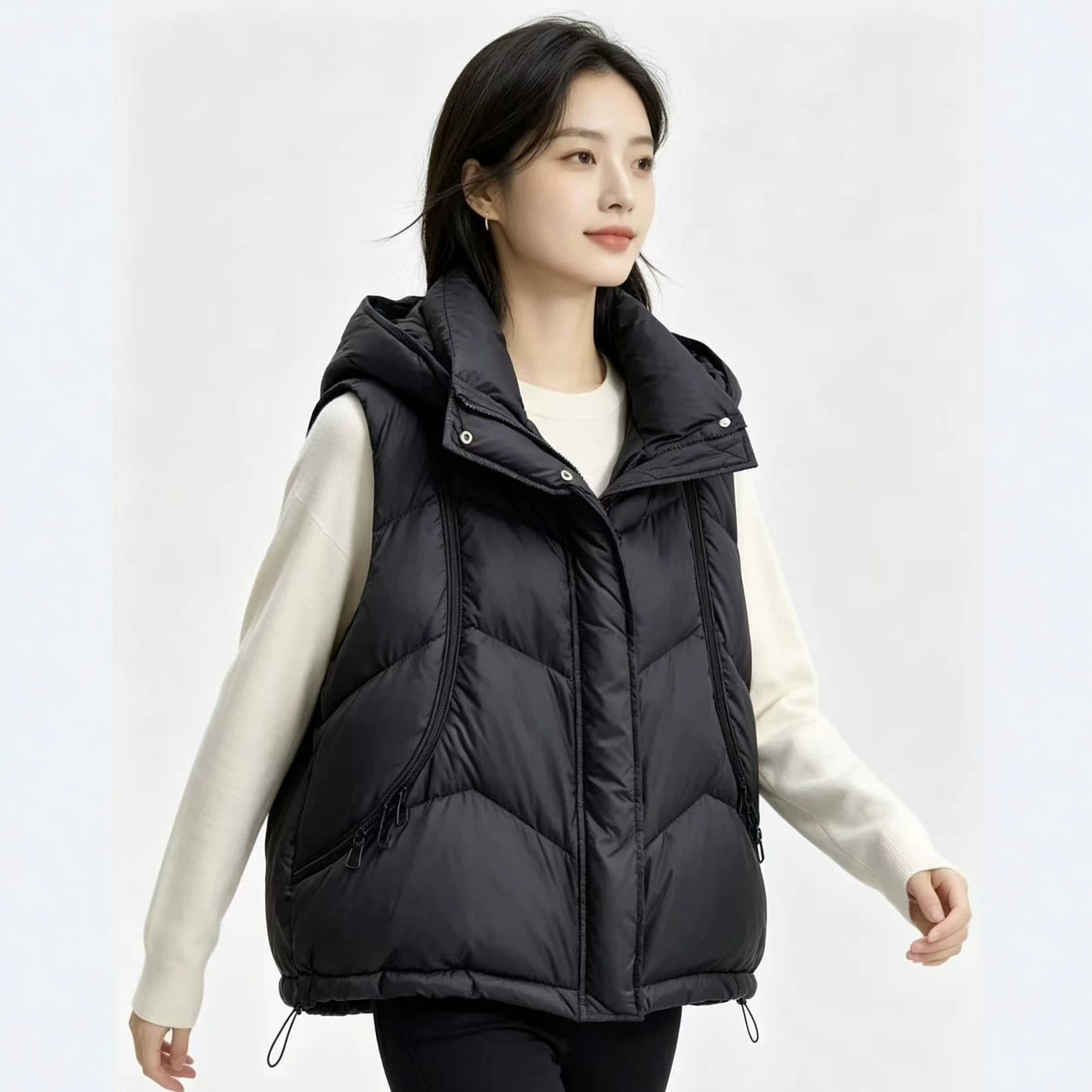 เสื้อกั๊กผู้หญิงสำหรับฤดูใบไม้ - Puffer Vest Fashion Women บทวิจารณ์และราคา
