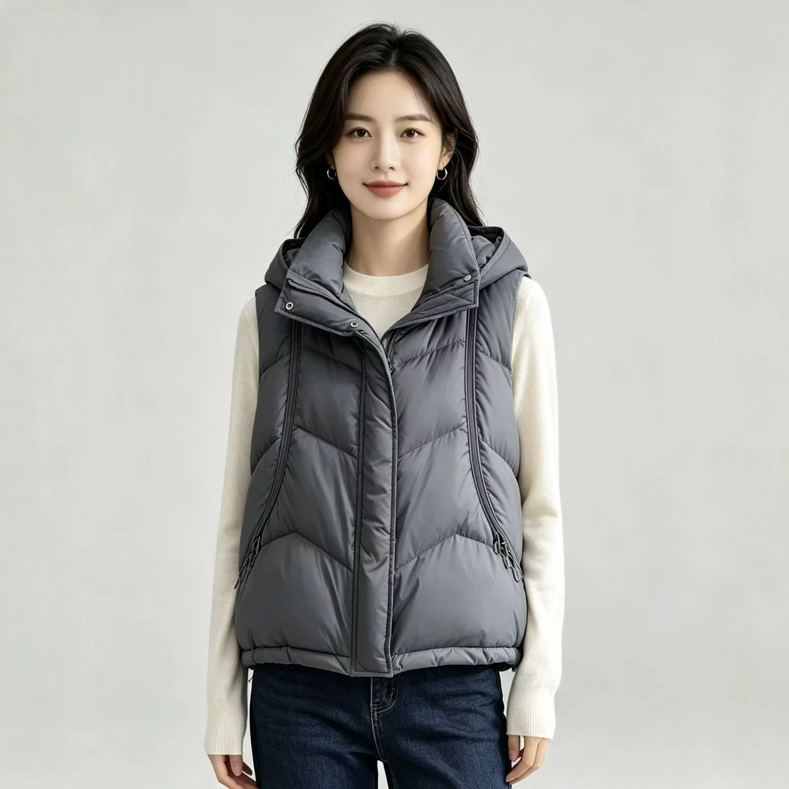 เสื้อกั๊กผู้หญิงสำหรับฤดูใบไม้ - Puffer Vest Fashion Women บทวิจารณ์และราคา