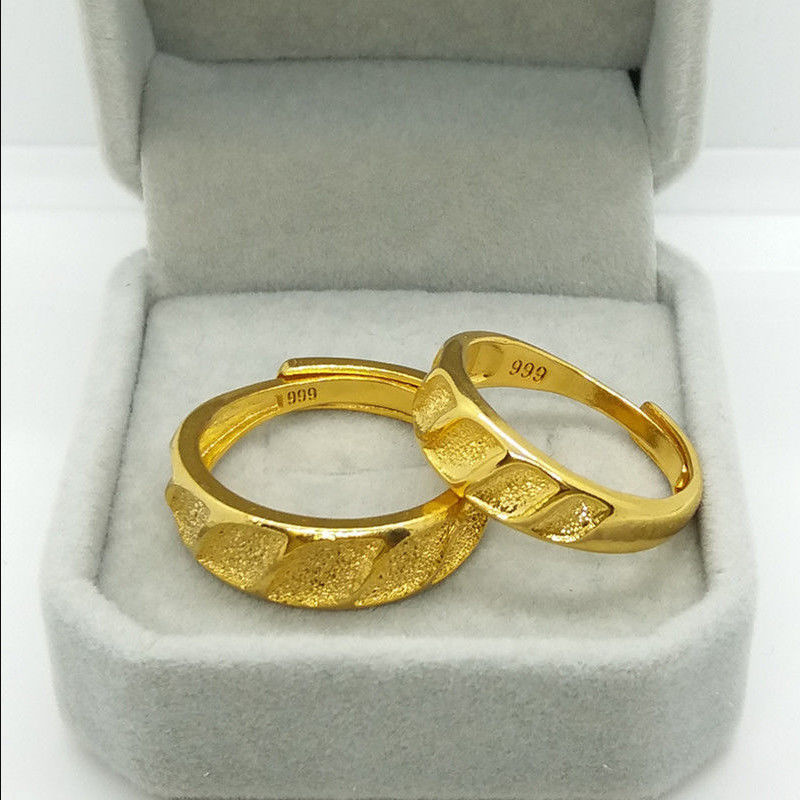 999ทองเคแท้แบบคลาสสิก18K สีเหล - Women'S Fashion Rings Gold บทวิจารณ์และราคา