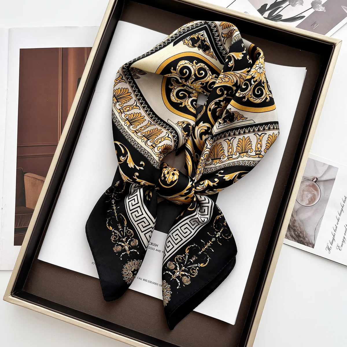 70 ซม.ผู้หญิงนุ่มซาตินผ้าพันคอ - Women Fashion Necktie บทวิจารณ์และราคา