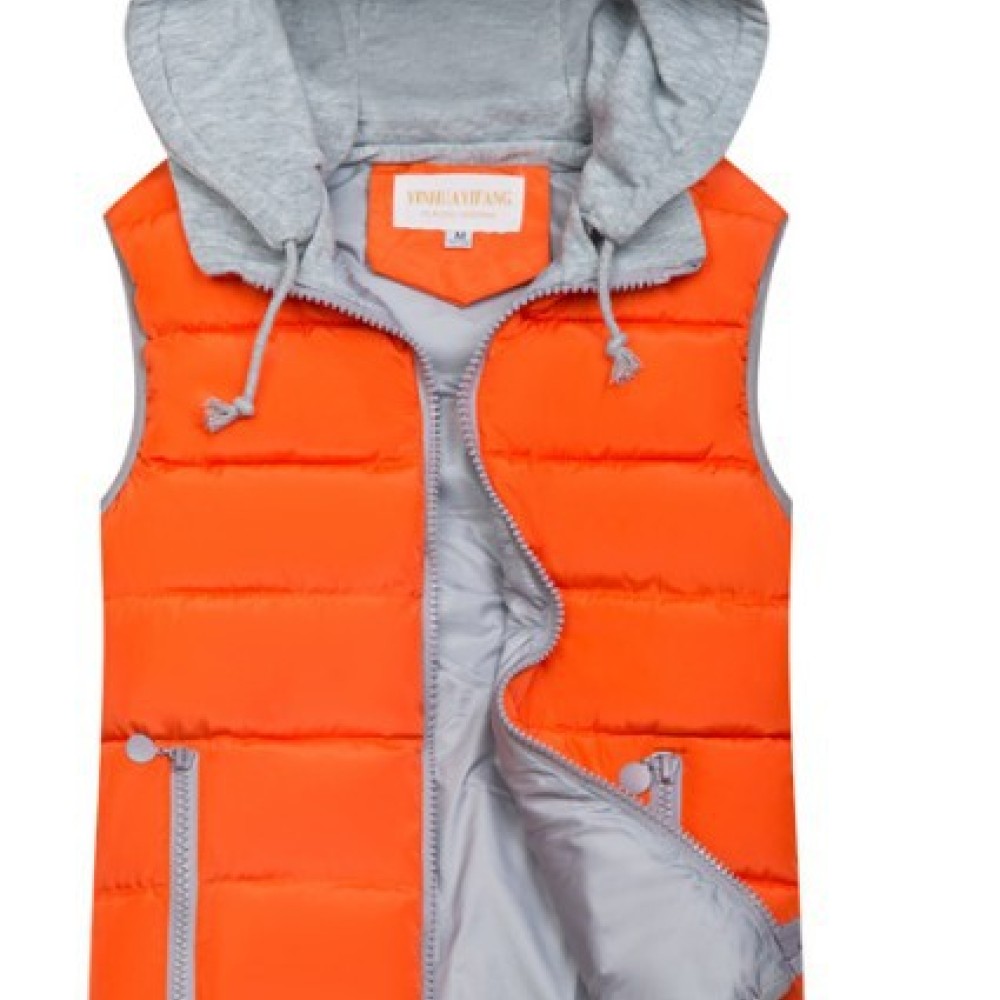 เสื้อกั๊กมีฮู้ดบุผ้าสำหรับผู้ห - Puffer Vest Fashion Women บทวิจารณ์และราคา