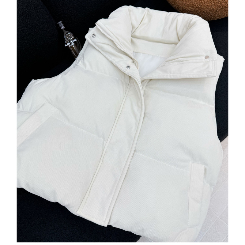 เสื้อกั๊กกันหนาวผู้หญิง คอตั้ง - Puffer Vest Fashion Women บทวิจารณ์และราคา