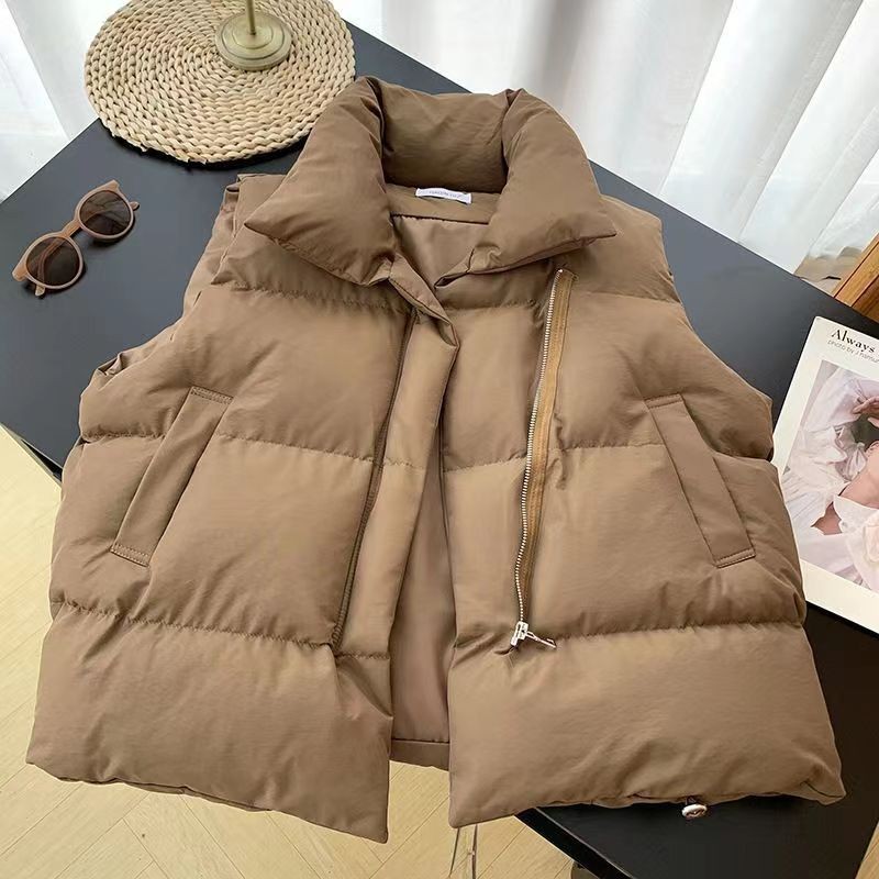 เสื้อกั๊กบุนวมผ้าฝ้ายแฟชั่นผู้ - Puffer Vest Fashion Women บทวิจารณ์และราคา