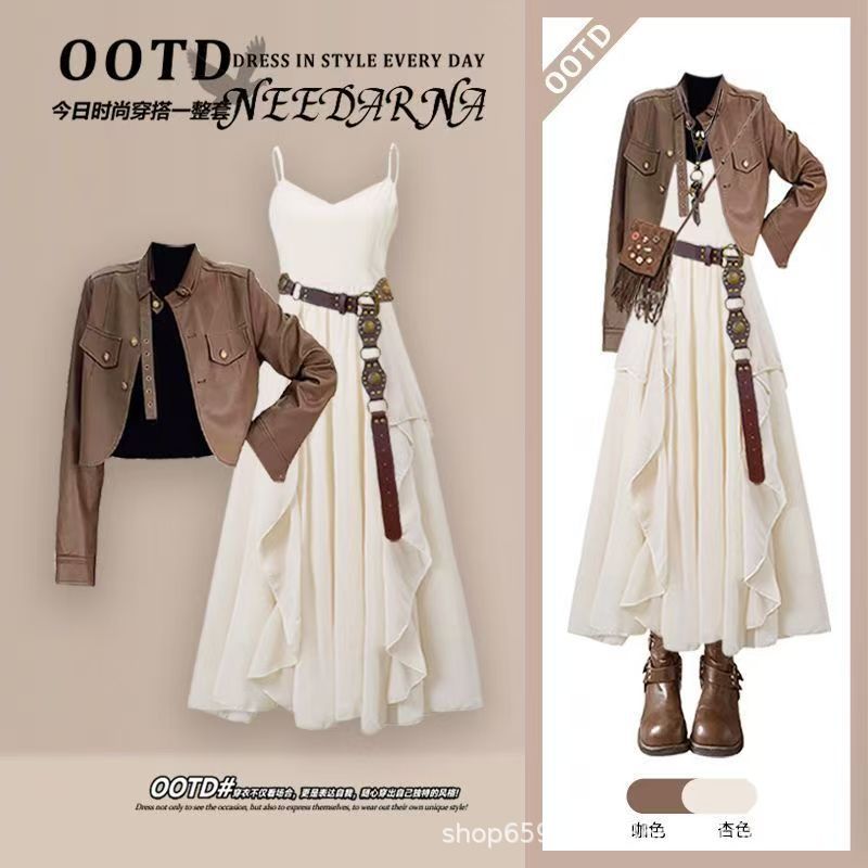 ชุดแฟชั่นผู้หญิง ฤดูใบไม้ผลิแล - Women'S Fashion Leather Jacket บทวิจารณ์และราคา