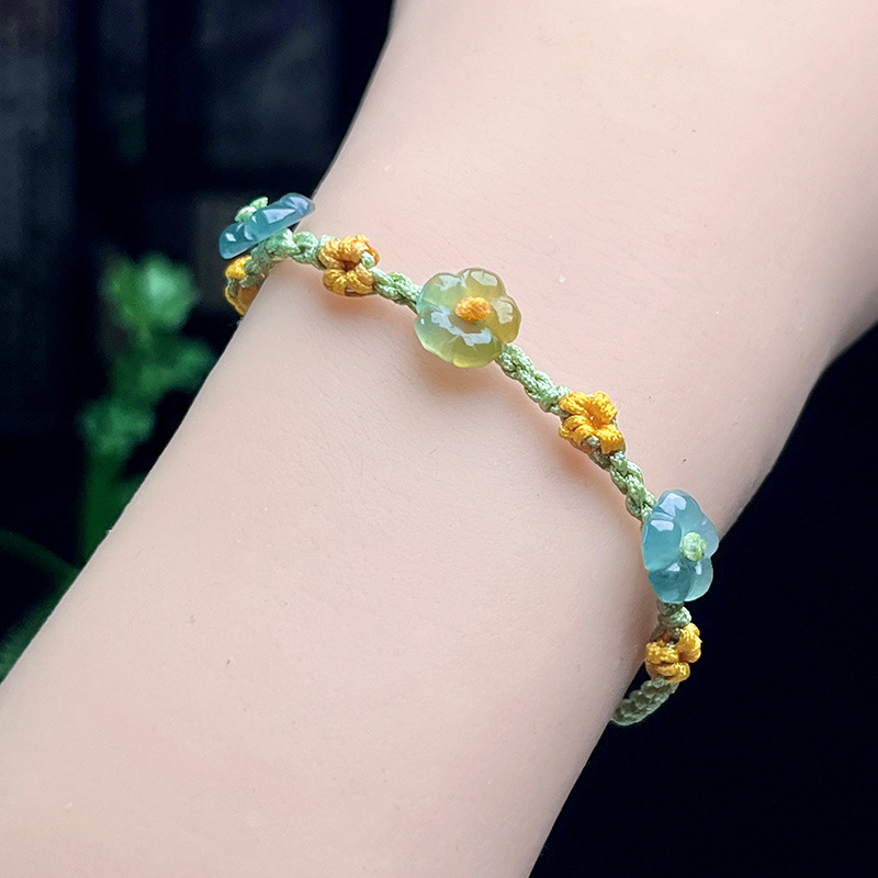 มุกหยกพม่าสร้อยข้อมือดอกไม้เคร - Women Fashion Designers บทวิจารณ์และราคา