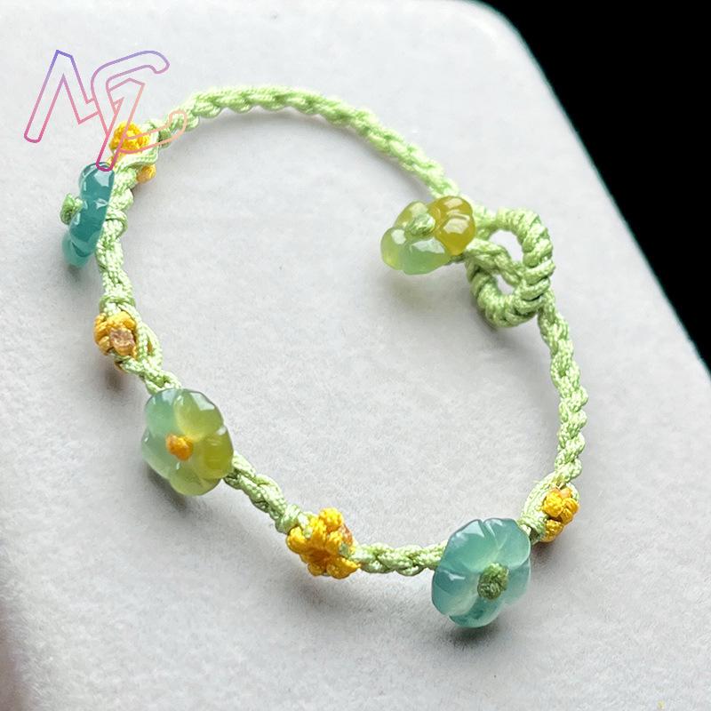 มุกหยกพม่าสร้อยข้อมือดอกไม้เคร - Women Fashion Designers บทวิจารณ์และราคา