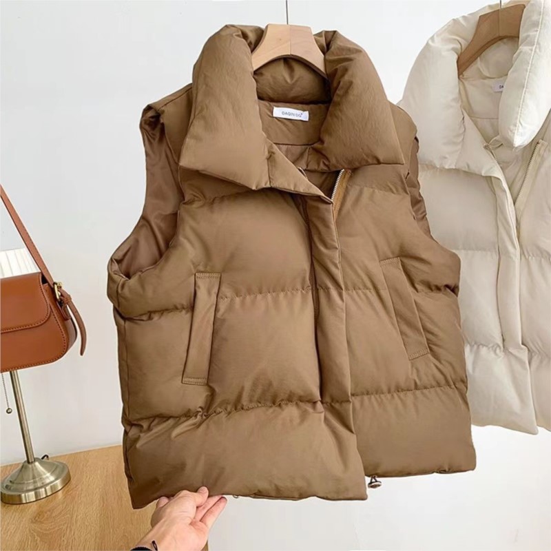 เสื้อกั๊กบุขนเป็ดแขนกุดสำหรับผ - Puffer Vest Fashion Women บทวิจารณ์และราคา