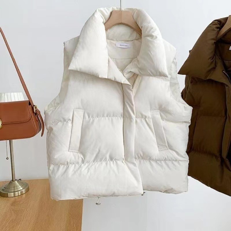 เสื้อกั๊กบุขนเป็ดแขนกุดสำหรับผ - Puffer Vest Fashion Women บทวิจารณ์และราคา