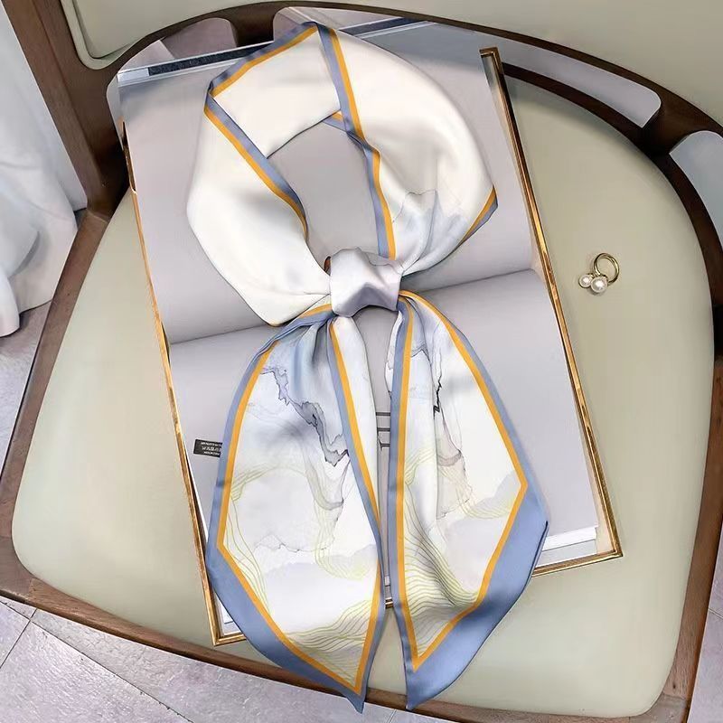 Luxury Design ผ้าไหม Skinny He - Women Fashion Necktie บทวิจารณ์และราคา