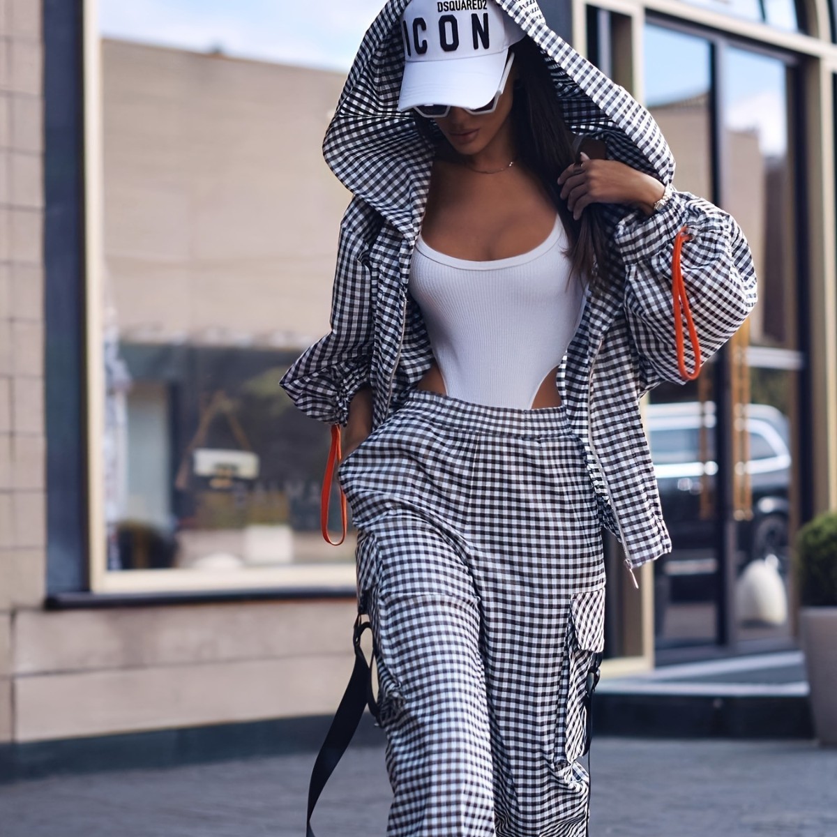 ชุดลำลองลายสก็อตสำหรับผู้หญิง  - Women'S Fashion Zip Up Hoodies บทวิจารณ์และราคา