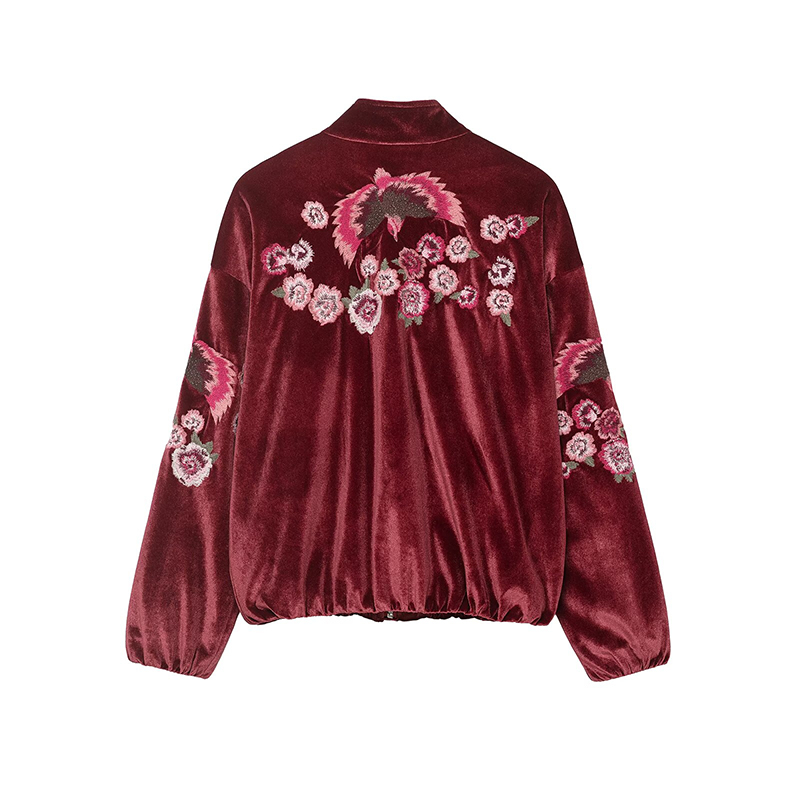เสื้อแจ็คเก็ตผ้ากำมะหยี่ปักลาย - Women'S Fashion Quilted Jacket บทวิจารณ์และราคา