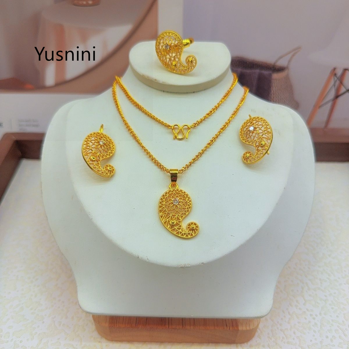 แฟชั่นใหม่ระดับไฮเอนด์ดูไบ 24K - Women'S Fashion Rings Gold บทวิจารณ์และราคา