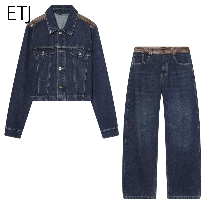 ชุดแจ็คเก็ตยีนส์และกางเกงยีนส์ - Women'S Fashion Denim Jacket บทวิจารณ์และราคา