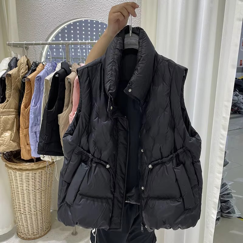 เสื้อแจ็คเก็ตผู้หญิง เสื้อพาร์ - Puffer Vest Fashion Women บทวิจารณ์และราคา