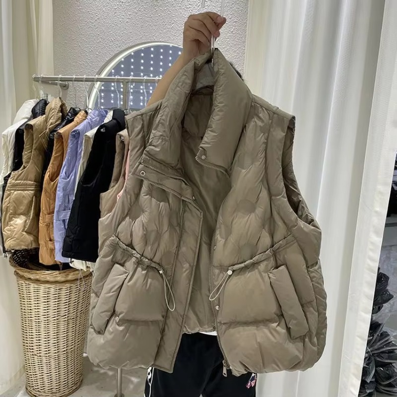 เสื้อแจ็คเก็ตผู้หญิง เสื้อพาร์ - Puffer Vest Fashion Women บทวิจารณ์และราคา