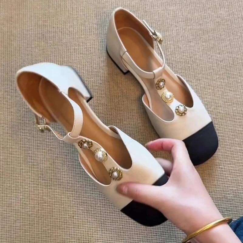 รองเท้าส้นสูงหัวเหลี่ยมสำหรับผ - Women'S Fashion Sandals บทวิจารณ์และราคา