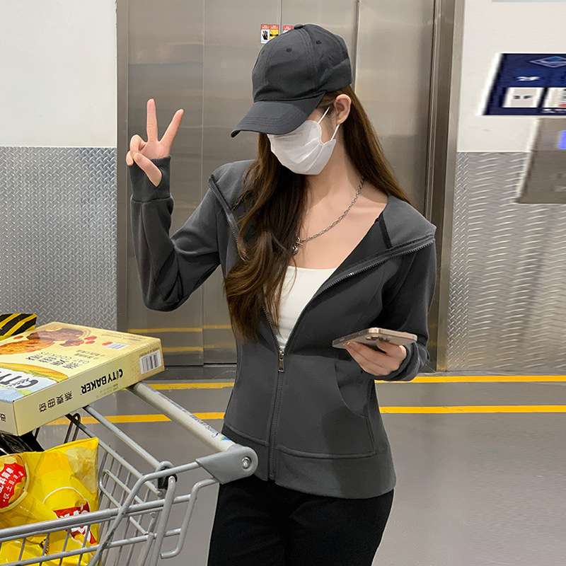 เสื้อแจ็คเก็ตผู้หญิงแบบสวมหัว  - Women'S Fashion Zip Up Hoodies บทวิจารณ์และราคา