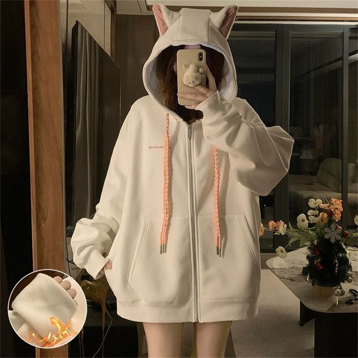 2025 สาวน่ารักฤดูใบไม้ผลิและฤด - Women'S Fashion Zip Up Hoodies บทวิจารณ์และราคา