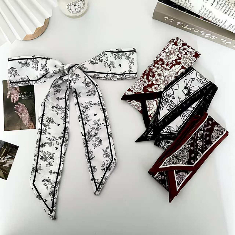 ผ้าพันคอไหมแฟชั่นหรูหราสำหรับผ - Women Fashion Necktie บทวิจารณ์และราคา