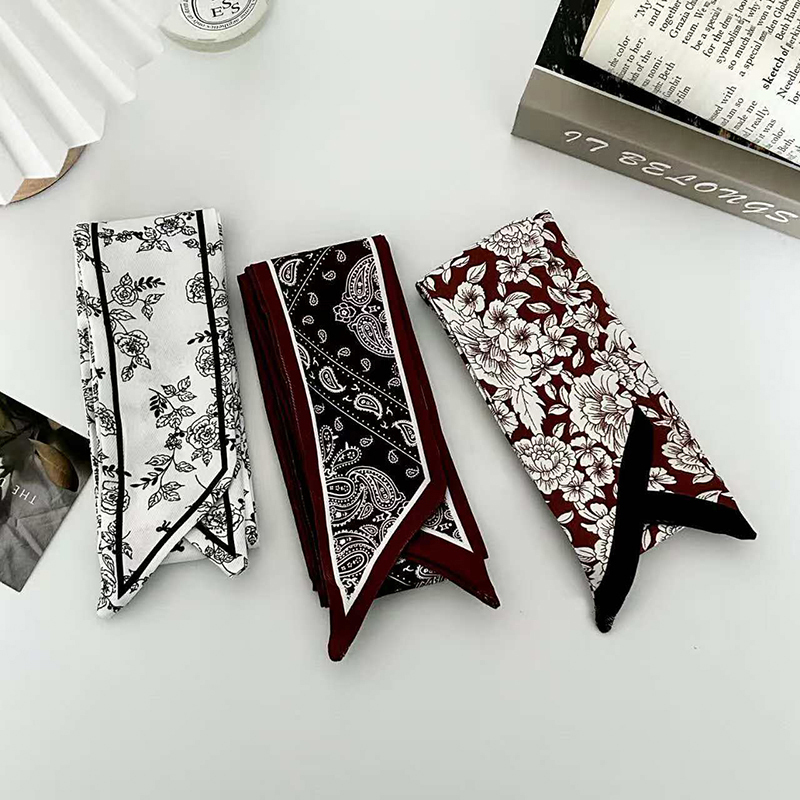 ผ้าพันคอไหมแฟชั่นหรูหราสำหรับผ - Women Fashion Necktie บทวิจารณ์และราคา