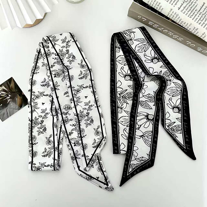 ผ้าพันคอไหมแฟชั่นหรูหราสำหรับผ - Women Fashion Necktie บทวิจารณ์และราคา