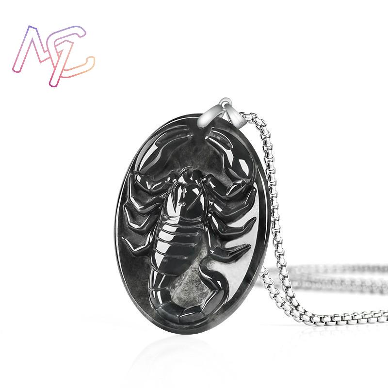 หยกพม่าจี้รูปแมงป่องสร้อยคอหรู - Women Fashion Designers บทวิจารณ์และราคา