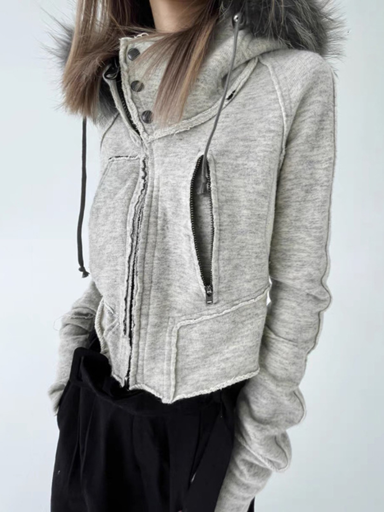 วินเทจแฟชั่นZip Upผู้หญิงเสื้อ - Women'S Fashion Zip Up Hoodies บทวิจารณ์และราคา